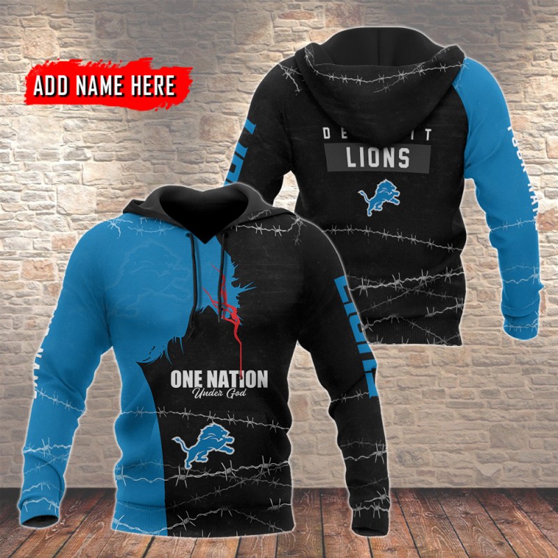Detroit Lions Hoodie Front View