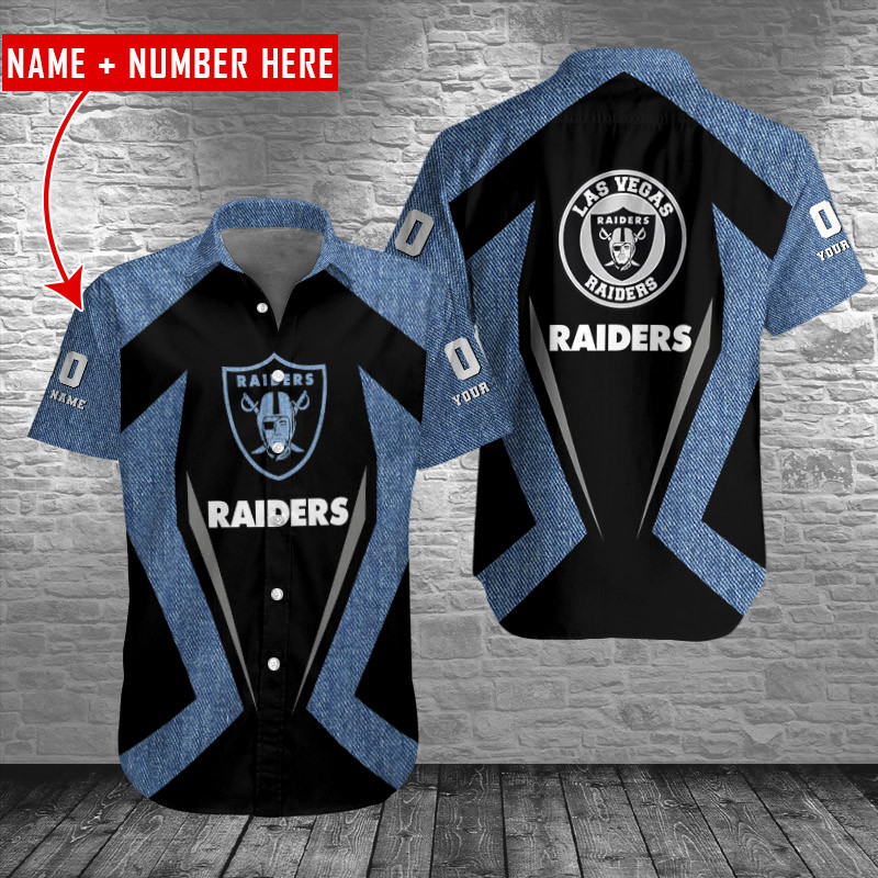 Sizing Chart for Las Vegas Raiders Personalized Button Shirt BB708