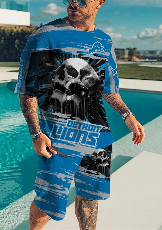 Detroit Lions T-Shirt and Shorts