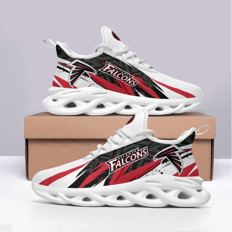 Top View of Atlanta Falcons Yezy Running Sneakers