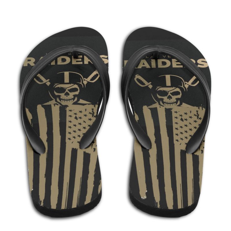 Las Vegas Raiders Summer Flip Flop Image 1