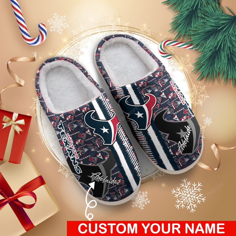Houston Texans Personalized Slippers