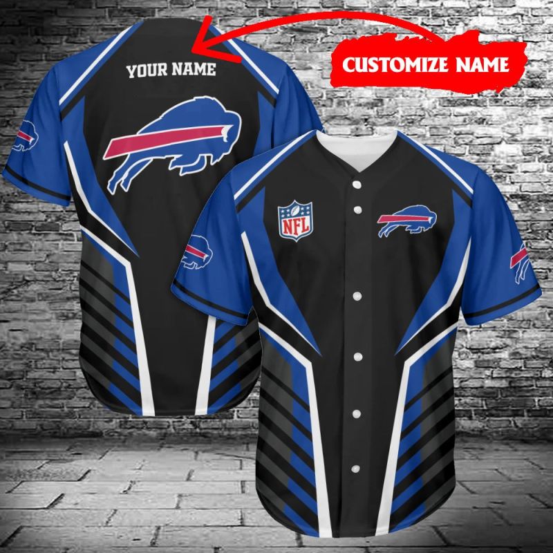 Buffalo Bills Personalized Baseball Jersey