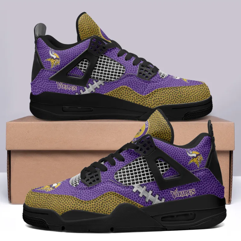 Minnesota Vikings AJ4 Sneaker Side View