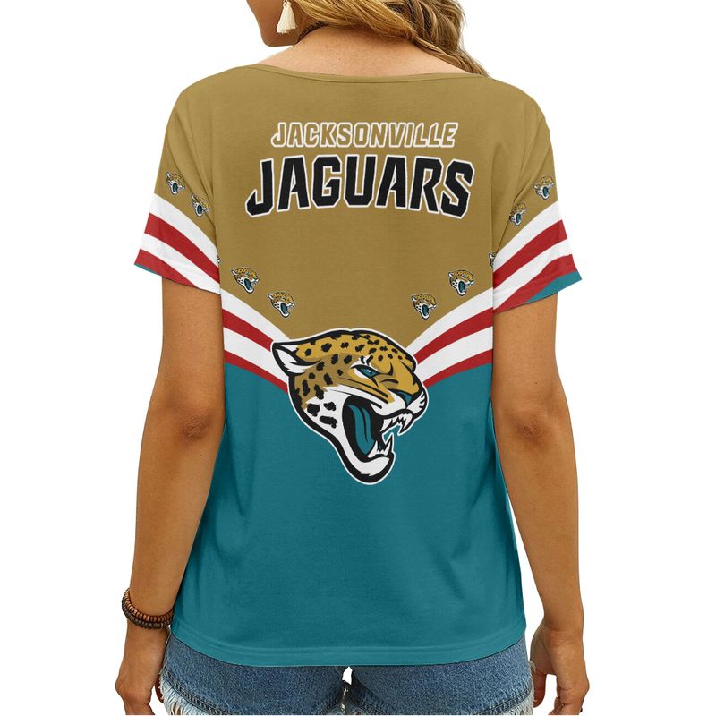 Jacksonville Jaguars V-neck T-shirt Image 3
