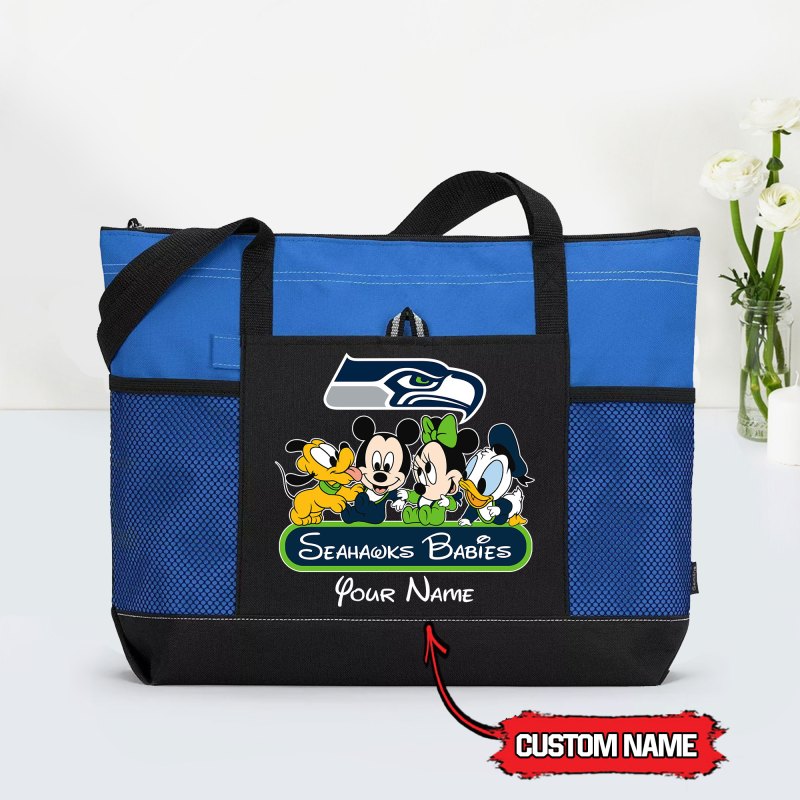 Seattle Seahawks Tote Bag Blue