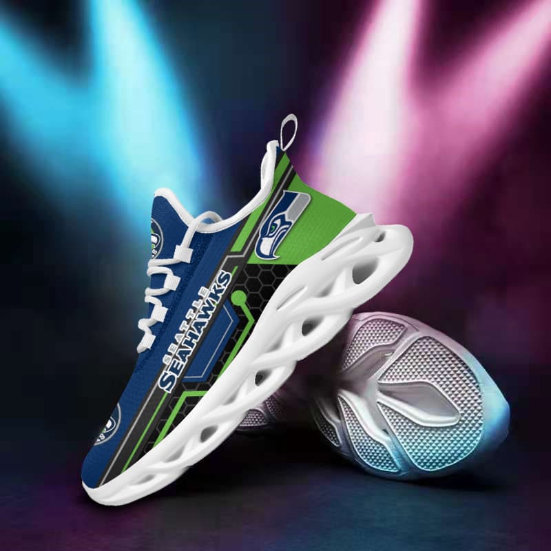 Seattle Seahawks Yezy Running Sneakers - Image 2