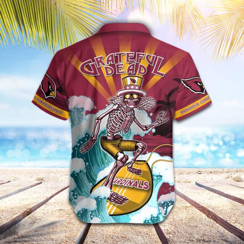 Arizona Cardinals Button Shirt Back View