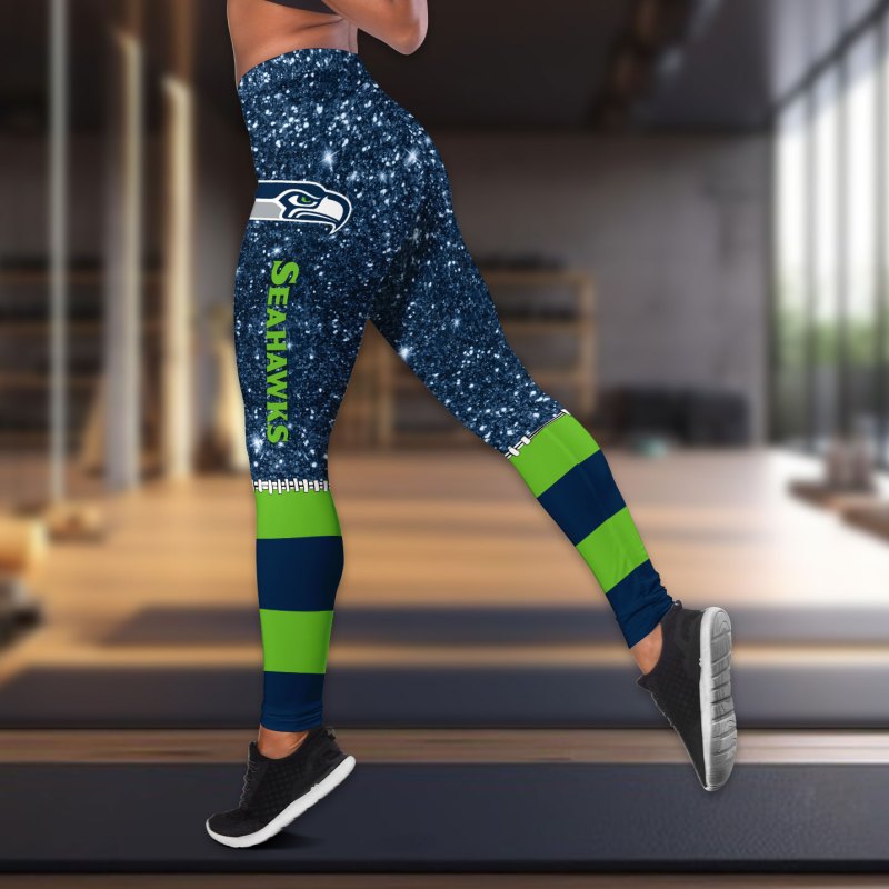 Seattle Seahawks Leggings - Back View