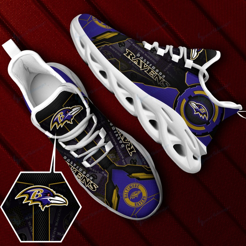 Baltimore Ravens Yezy Running Sneakers