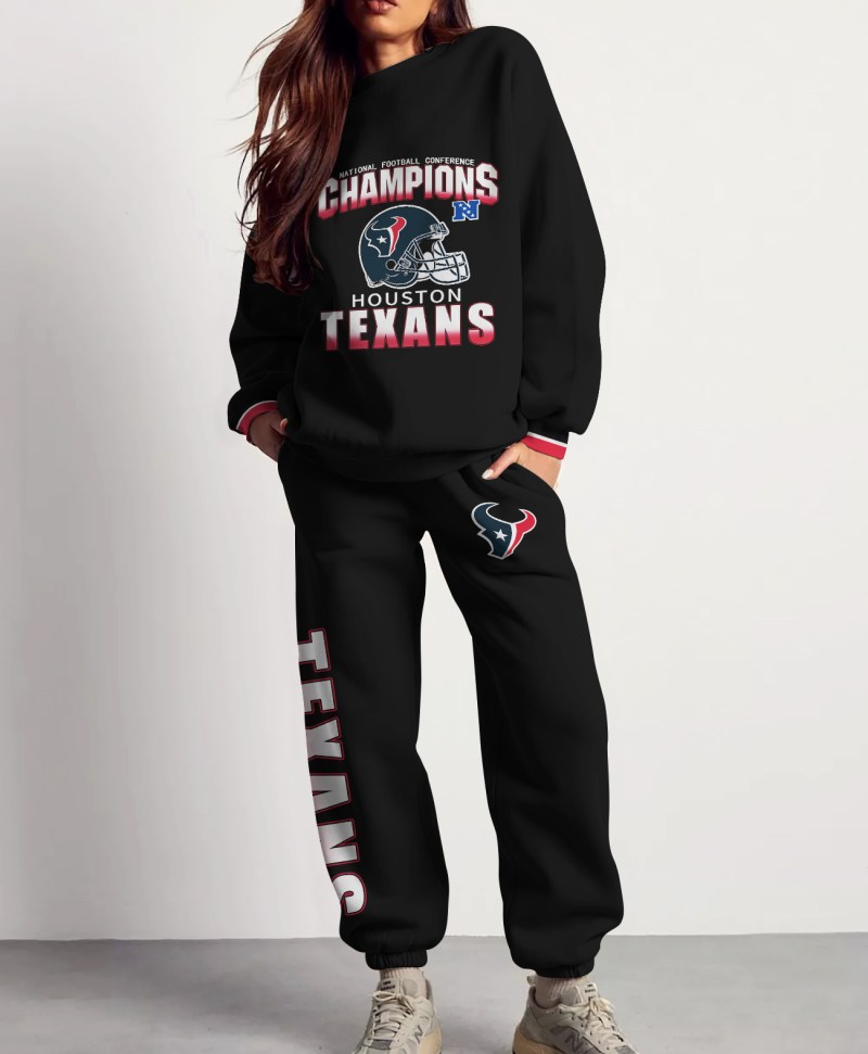 Houston Texans 3D Sweatsuit and Sweatpants