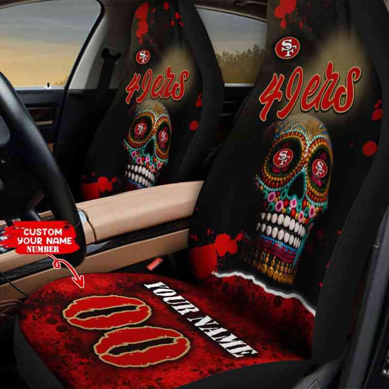 San Francisco 49ers Personalized Car Seat Covers - View 2