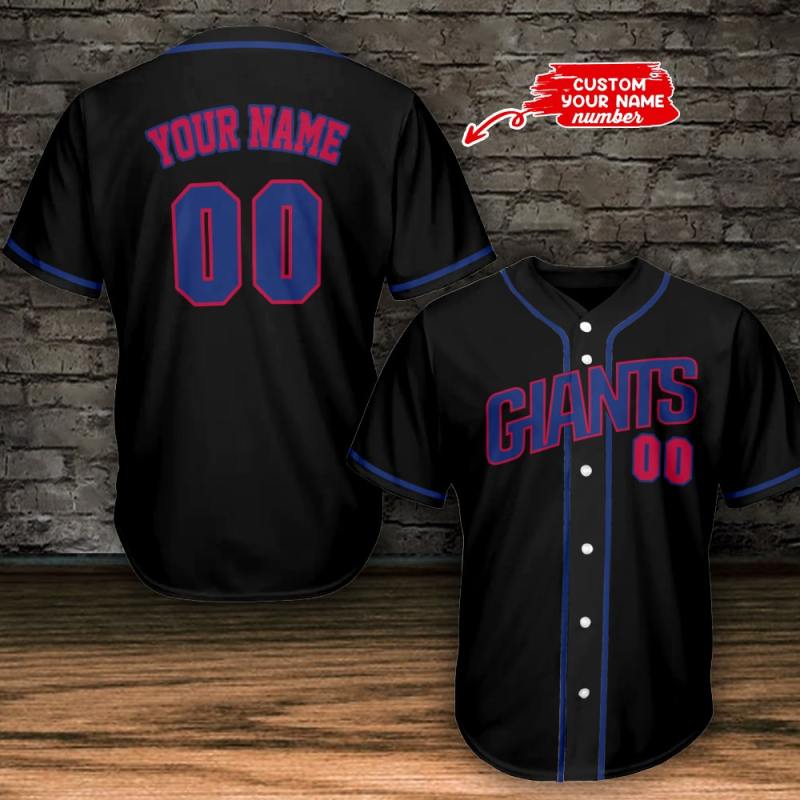 New York Giants Personalized Baseball Jersey