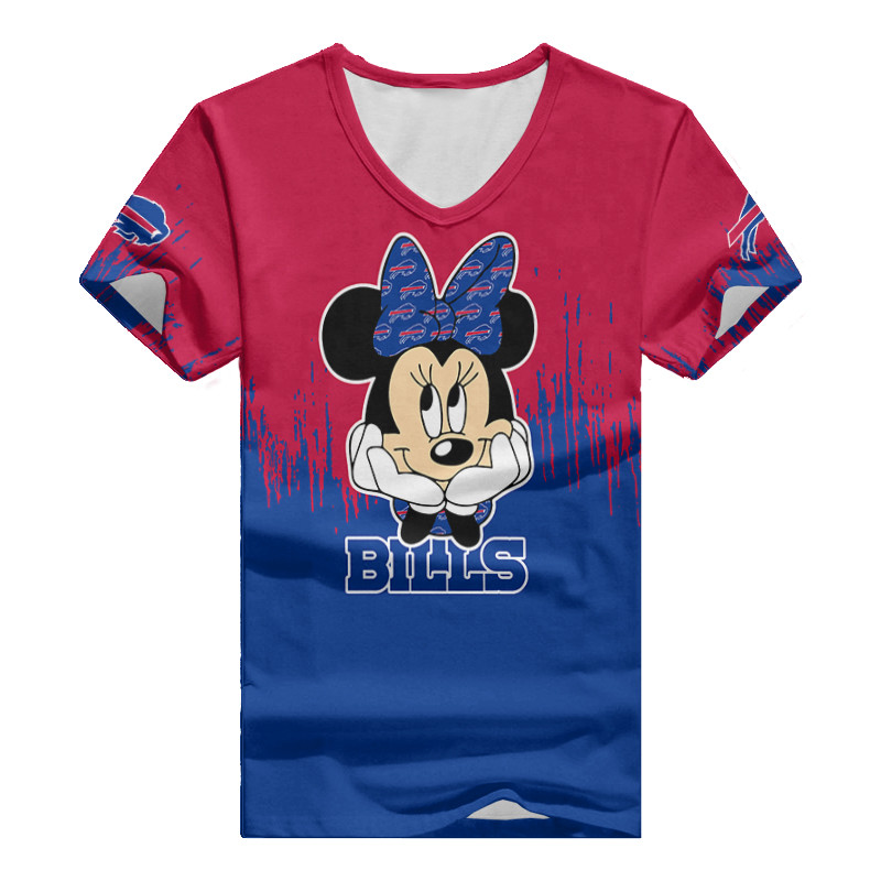 Buffalo Bills Personalized Summer V-neck T-shirt Image 3