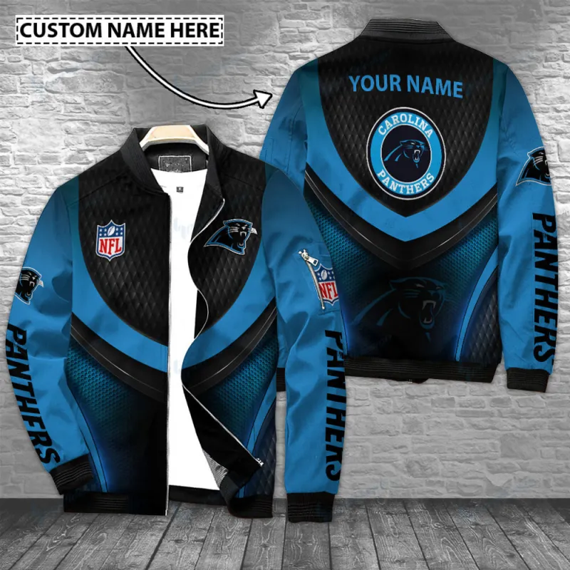 Carolina Panthers Personalized Bomber Jacket