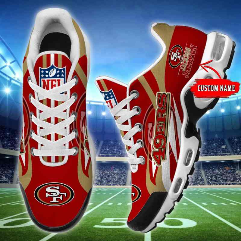 San Francisco 49ers Personalized Plus T-N Youth Sneakers