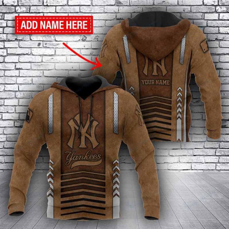 New York Yankees Personalized Hoodie Front View
