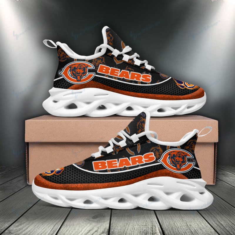 Chicago Bears Yezy Running Sneakers Lifestyle Shot