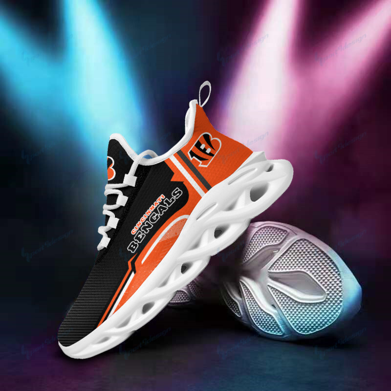 Cincinnati Bengals Yezy Running Sneakers Lifestyle Image