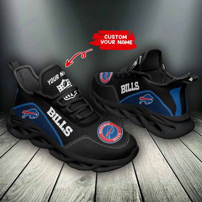 Buffalo Bills Personalized Yezy Running Sneakers SPD140 8 Buffalo Bills Personalized Yezy Running Sneakers Back View