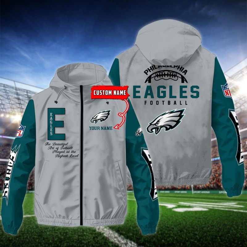 Philadelphia Eagles Outdoor Jacket Front View