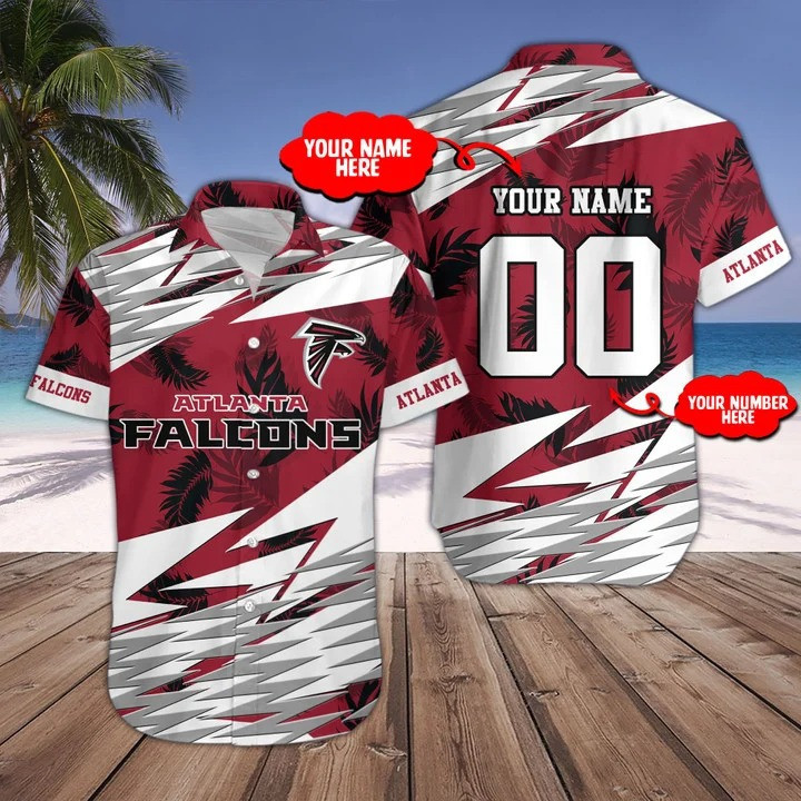 Atlanta Falcons Personalized Button Shirt Sizing Chart