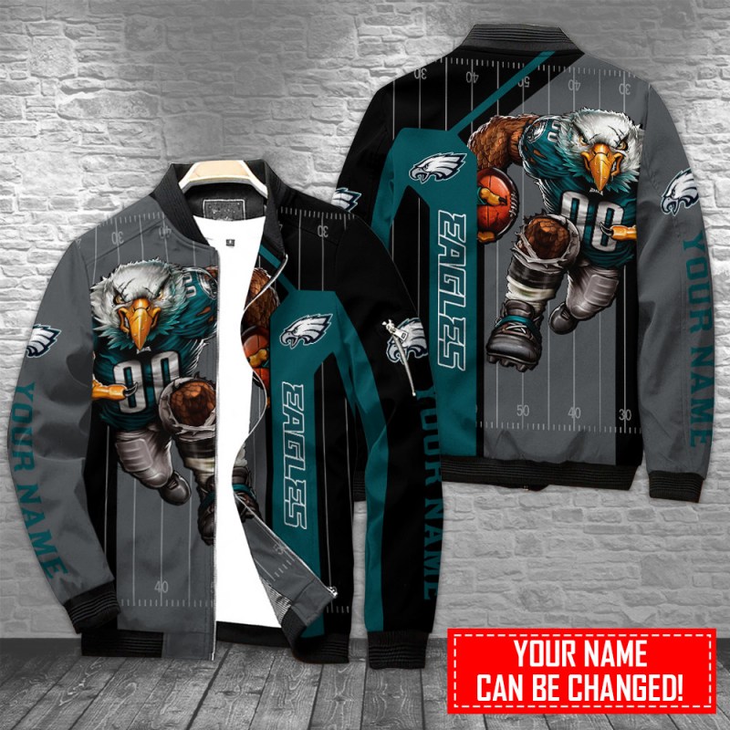 Philadelphia Eagles Personalized Bomber Jacket