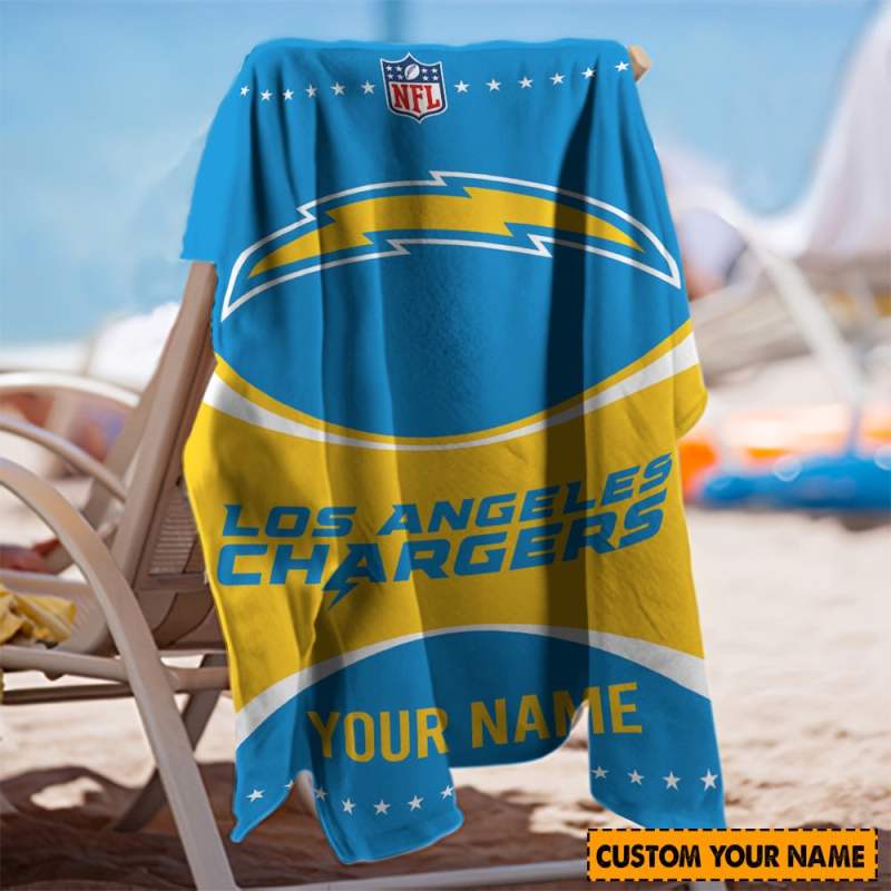 Los Angeles Chargers Towel in Use