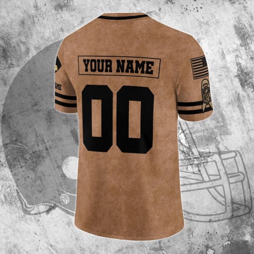 Cleveland Browns Personalized V-neck Football Jersey 3