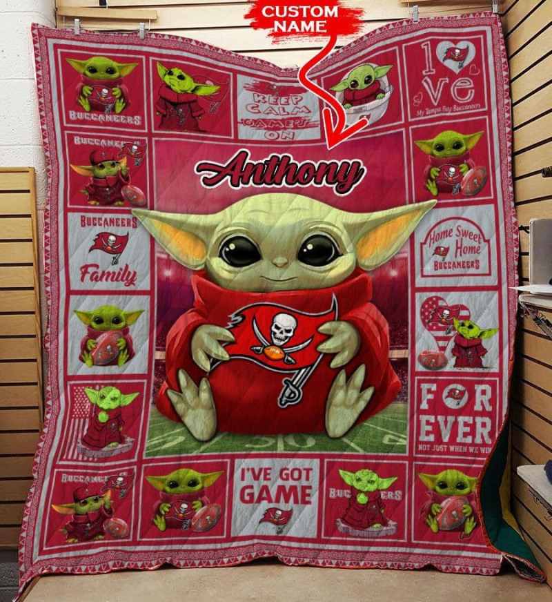 Tampa Bay Buccaneers Quilt Close Up