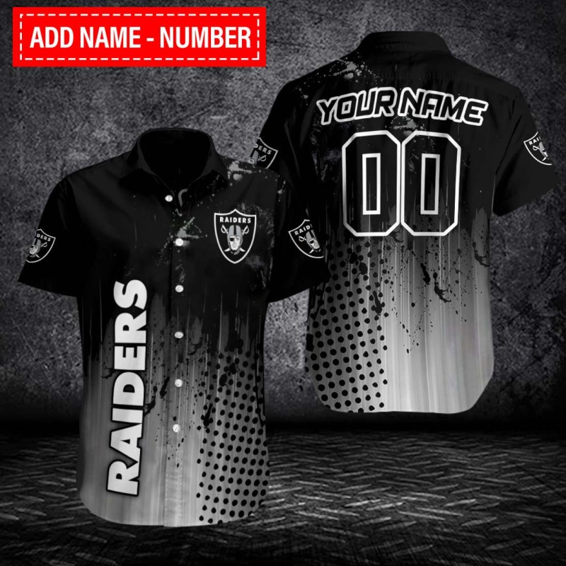 Las Vegas Raiders Button Shirt Sizing Chart
