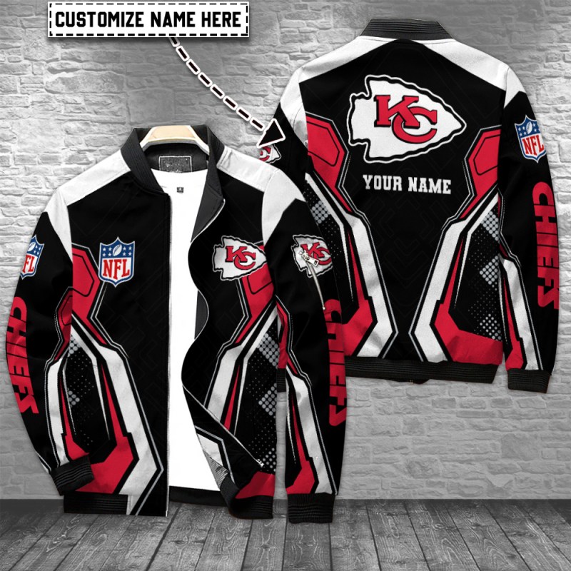 Kansas City Chiefs Bomber Jacket Front View