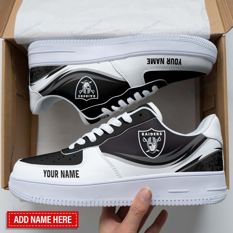 Custom Las Vegas Raiders AF1s
