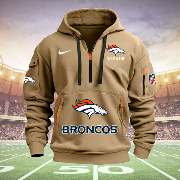 Denver Broncos Hoodie Back Close-Up