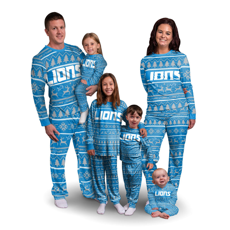 Detroit Lions Family Holiday Pajamas