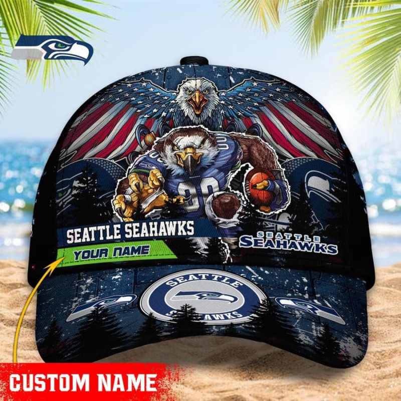 Seattle Seahawks Personalized Classic Cap