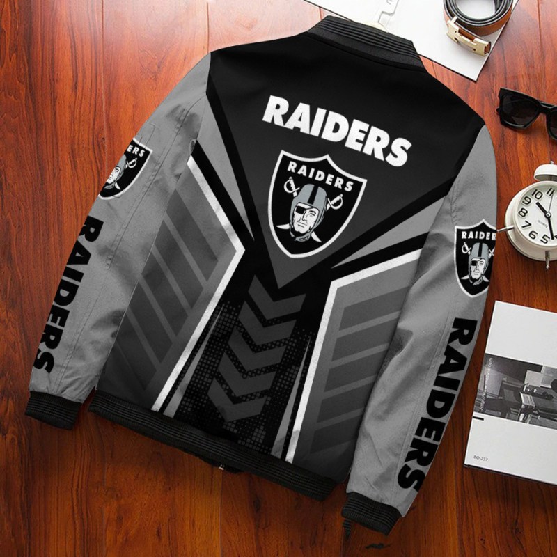 Las Vegas Raiders Bomber Jacket Image 2