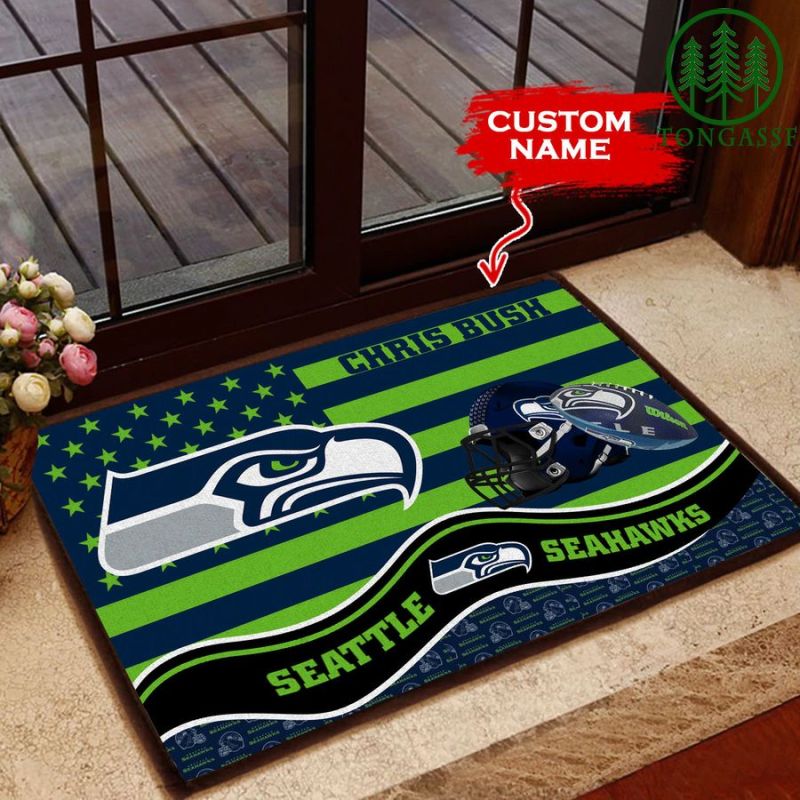 Seattle Seahawks Personalized Doormat