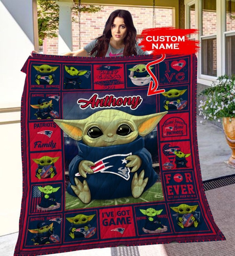 New England Patriots Personalized Premium Quilt