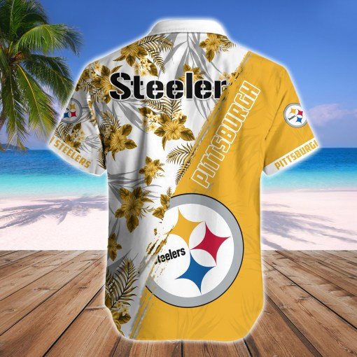 Pittsburgh Steelers Button Shirt Detail View