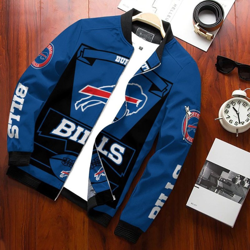 Buffalo Bills Josh Allen Bomber Jacket Front View