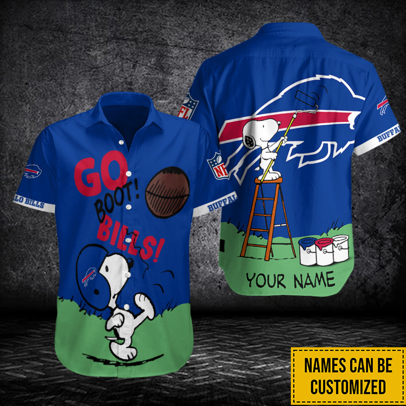 Buffalo Bills Personalized Button Shirt Sizing Chart
