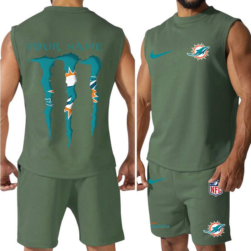 Miami Dolphins Jersey Tank Top and Shorts