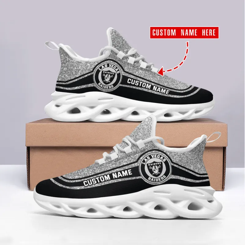 Las Vegas Raiders Personalized Yezy Running Sneakers 2