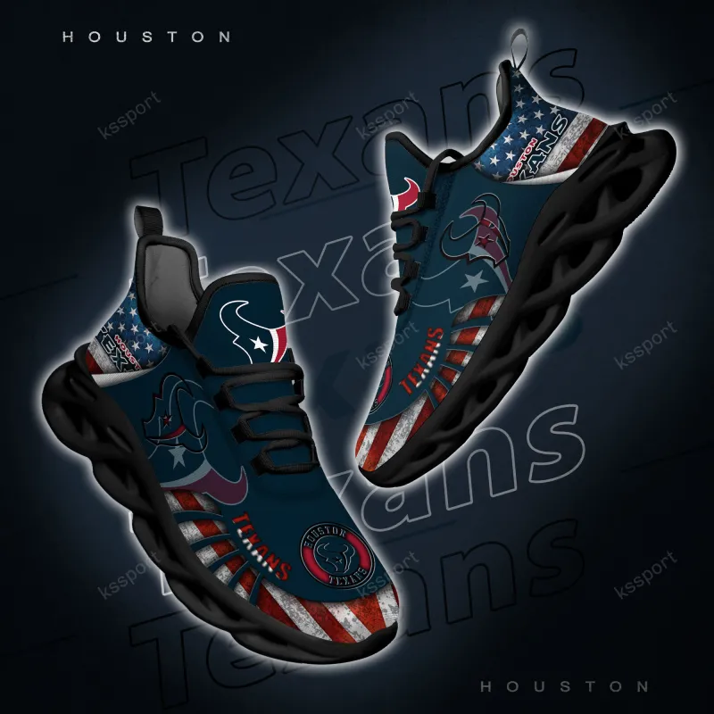 Houston Texans Yezy Running Sneakers Back View