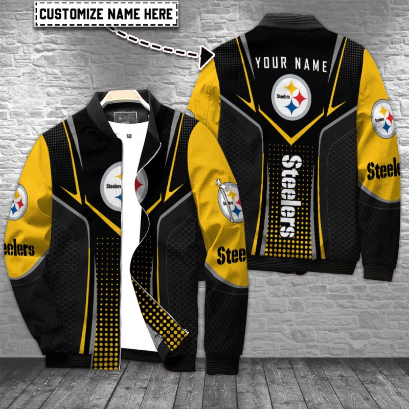Pittsburgh Steelers Personalized Bomber Jacket