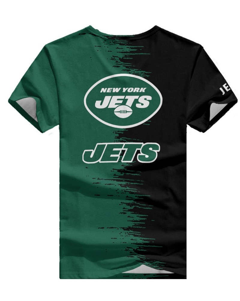 New York Jets Summer V-neck Women T-shirt
