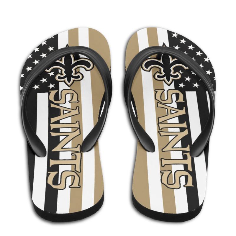 New Orleans Saints Summer Flip Flop Front View