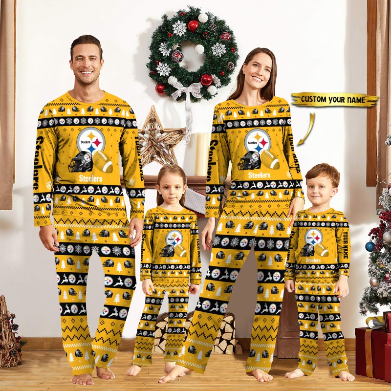 Pittsburgh Steelers Personalized Pajamas Set - Image 1