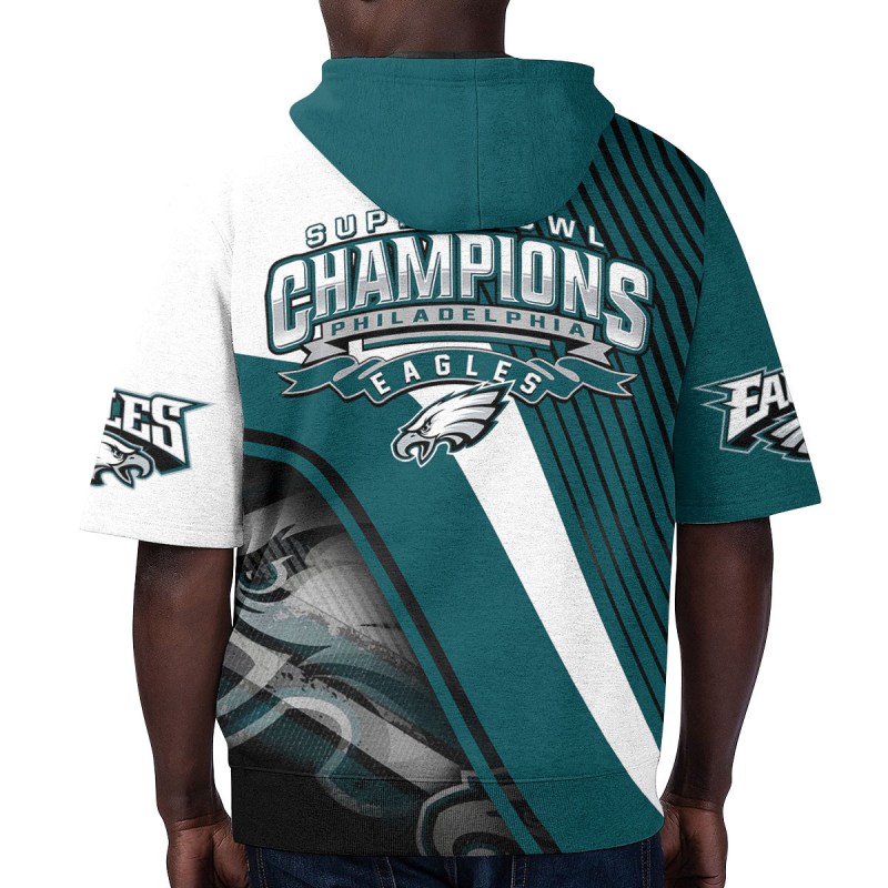 Philadelphia Eagles Short Sleeve Hoodie